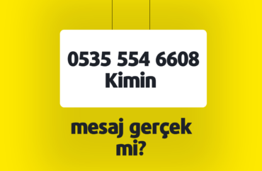 05355546608 Kimin Numarası? Dolandırıcılık Mesajlarına Dikkat!