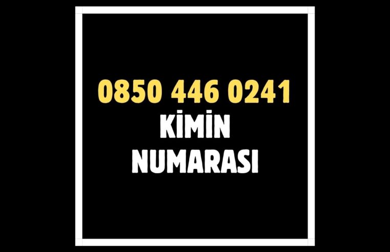 08504460241 Kimin Numarası?